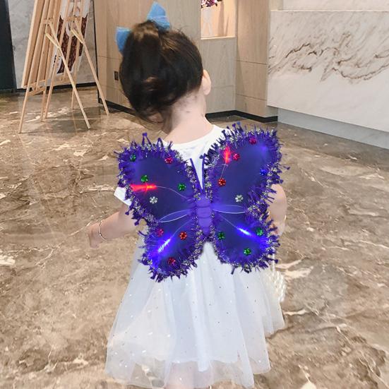 Крылья бабочки, светящиеся яркие цвета, тонкая работа, детский наряд, крылья бабочки, фестивали, вечеринки, дни рождения