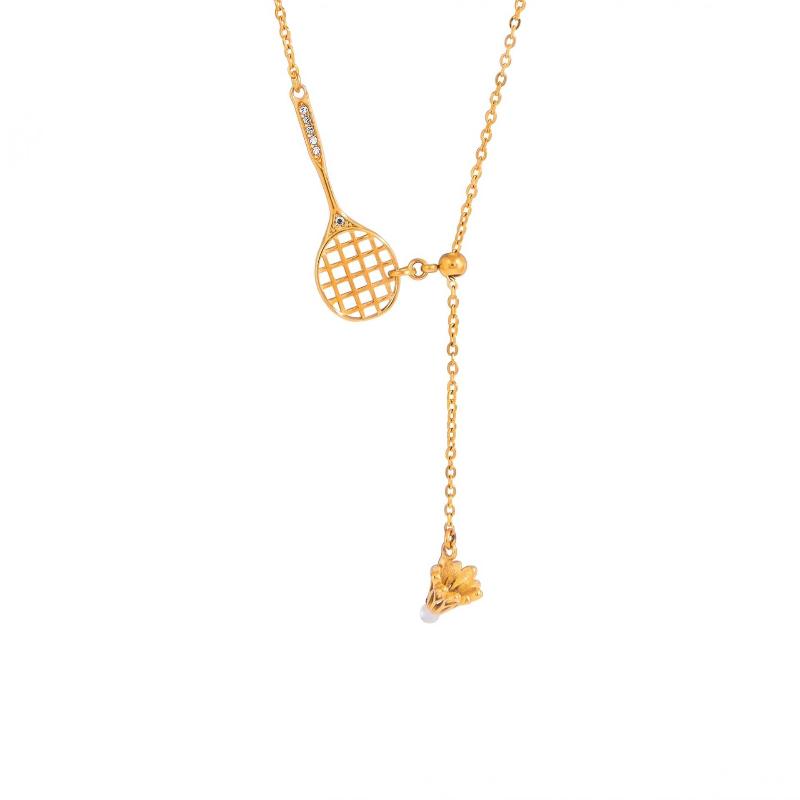 Adjustability Focus Badminton Racket with Complimentary Y Chain Necklace for Gift-Giving Occasions