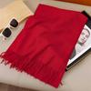 New Winer Warm Cashmere Scarf for Women Fashion Solid Thick Blanket Pashmina Shawl Wrap Female Bufanda Echarpe Foulard