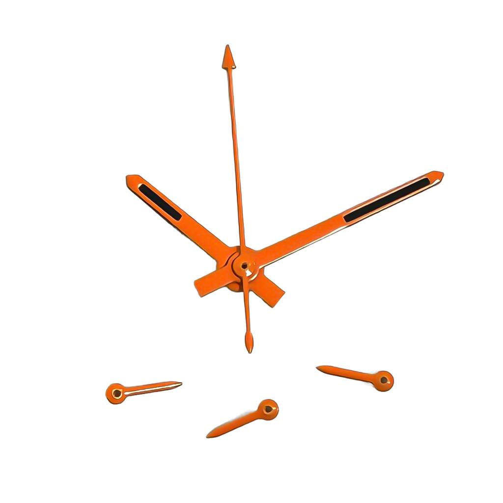 Серебристые/Оранжевые Стрелки для Часов для Механизма VK63 6 Пинов Зеленый Люминесцентный Указатель Часов Аксессуары