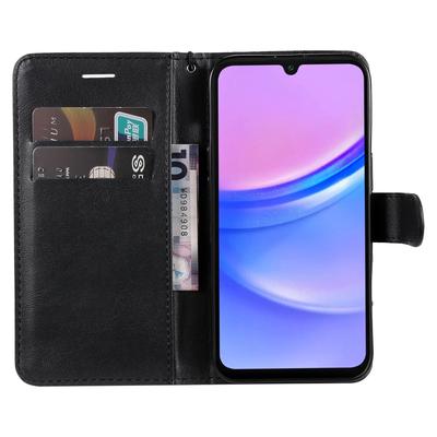 Чехол для Samsung Galaxy A17/A26 5G/A16 5G/A16 4G Однотонный кожаный чехол для мобильного телефона Кошелек-подставка с ремешком