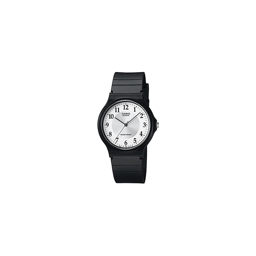 Casio Chupacashi MQ-24-7B3L Унисекс Аналоговые Часы Бело-Серебристые Двухцветные с Уретановым Ремешком