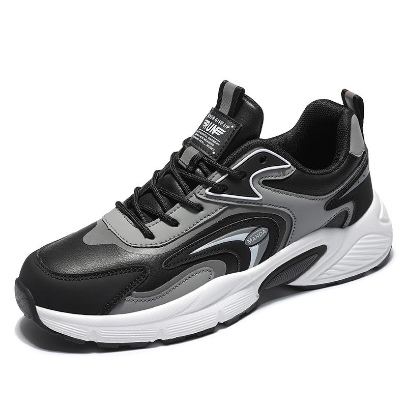 Новые осенне-зимние повседневные универсальные дышащие кроссовки с мягкой подошвой и сеткой, модная спортивная обувь, мужская обувь