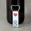 German Wirehaired Pointer I - bottle opener with a dog, personalized fridge opener, unique gift for a man by Art-Dog brand