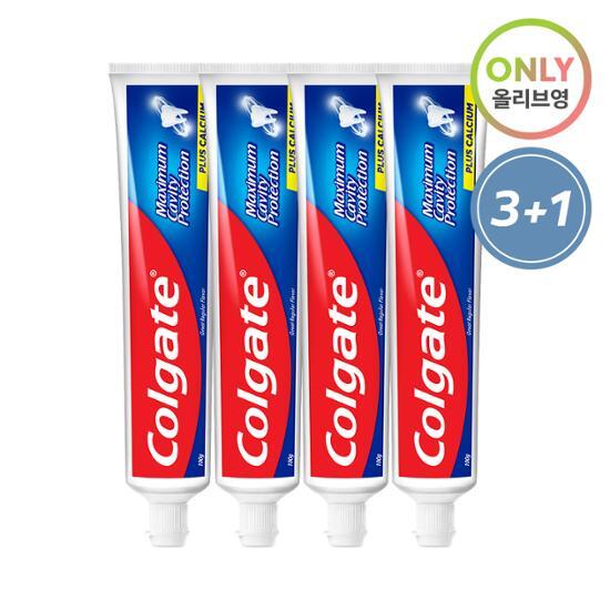 Colgate Protection Toothpaste 100g, 2 Types (Choose 1 of 2) (3 Main Products + 1 Additional Free)