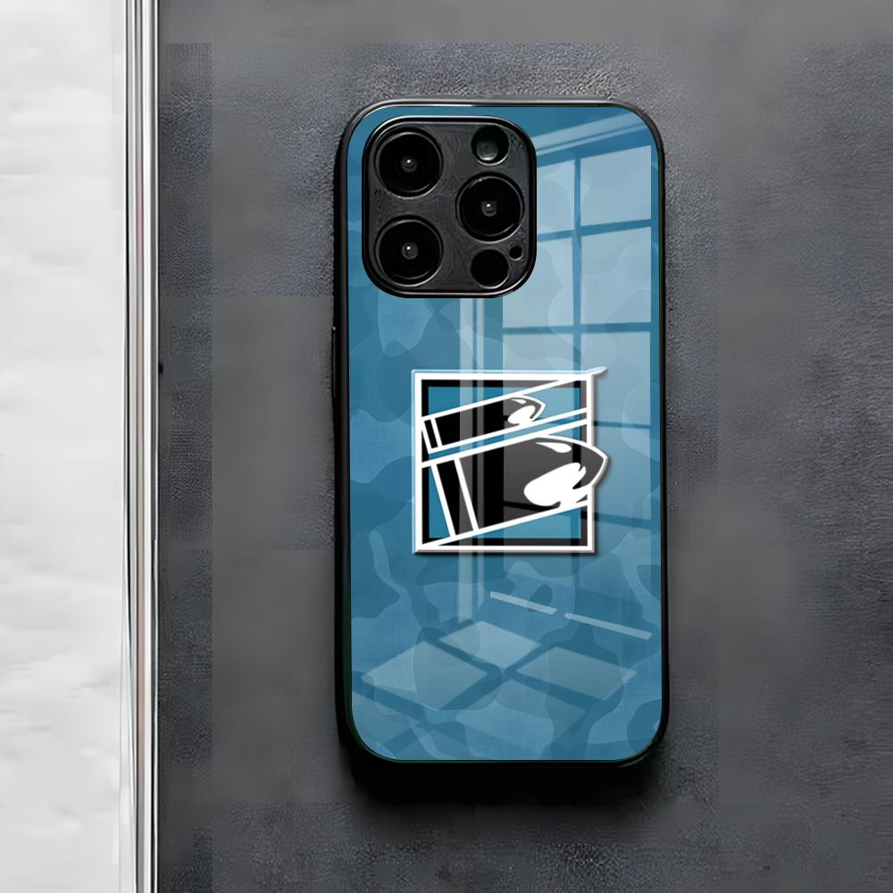 R-Rainbow-Six Siege Game Phone Case For IPhone 17 Air 16 E Pro Max 15 14 13 Mini 12 Pro 11 Max Plus Black Glass Cover
