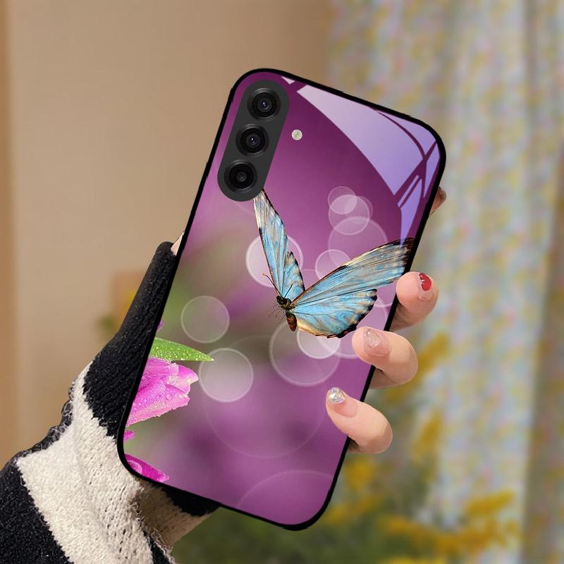 Роскошный Чехол Для Samsung S25FE Задняя Крышка Из Закаленного Стекла Для Samsung Galaxy S 25 S25 FE SM-S731B Защита Камеры Линзы Чехол