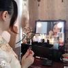 Продвинутая коробка-органайзер для макияжа со светодиодным зеркалом, портативная и вместительная, для профессиональных визажистов