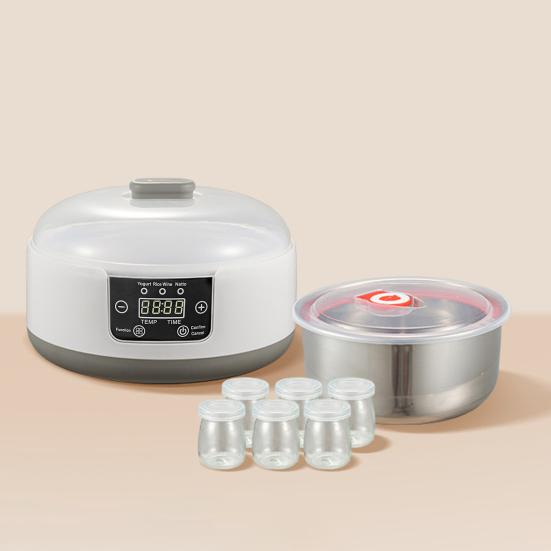 Электрическая йогуртница с регулируемой температурой и контролем времени 1.2L Многофункциональная йогуртница Автоматическая йогуртница