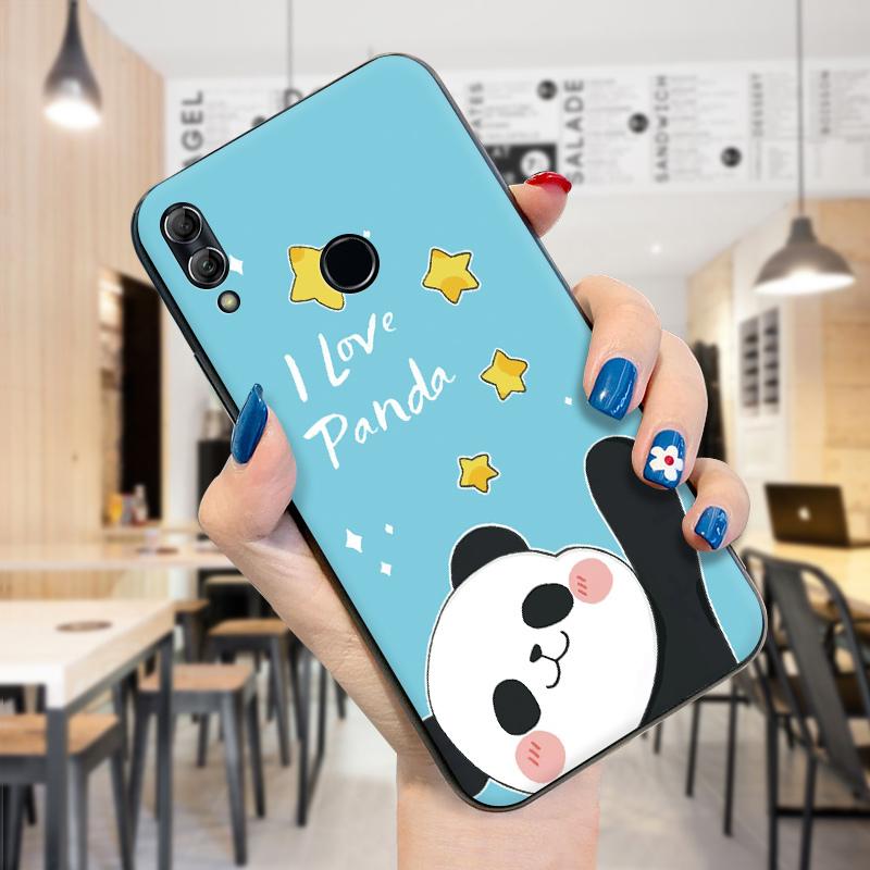Противоударный мягкий чехол, модный милый чехол с пандой для девочек и мальчиков, милый мягкий силиконовый чехол из ТПУ для телефона iPhone OnePlus Huawei Honor