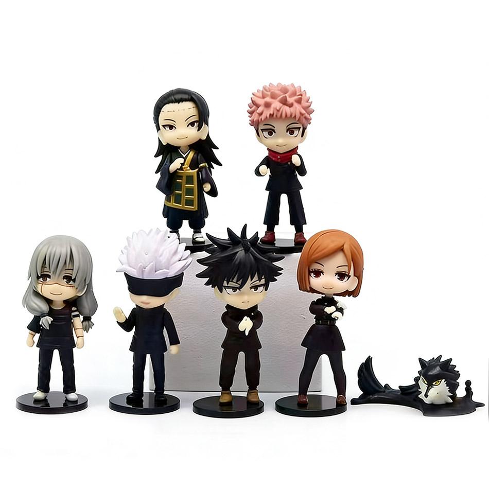 7 шт. Фигурки Аниме Jujutsu Kaisen 9 см ПВХ Модель Игрушки Настольное Украшение Сюрприз Подарок Для Мальчиков