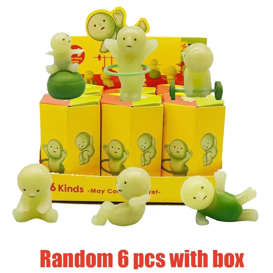 Work Series Blind Box Luminous Toy Mystery Box Room and Car Collection Decoration Kids Surprise Gift