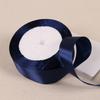 22meter/roll navy blue Polyester Satin Ribbon Chrismas Wedding Party Prom Decoration Cake Wrap Ribbons DIY Hair Accessories bow