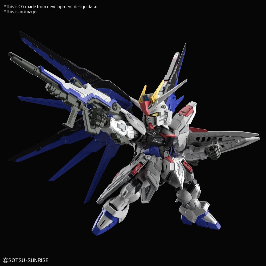 BANDAI SPIRITS MGSD Mobile Suit Gundam SEED Freedom Gundam Pre-Colored Plastic Model Kit 2619354