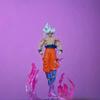 25 см Аниме Фигурка Dragon Ball Со Светом, Ультра Инстинкт, Саян Сон Гоку, ПВХ Скульптура, Декоративная Кукла, Коллекционная Модель