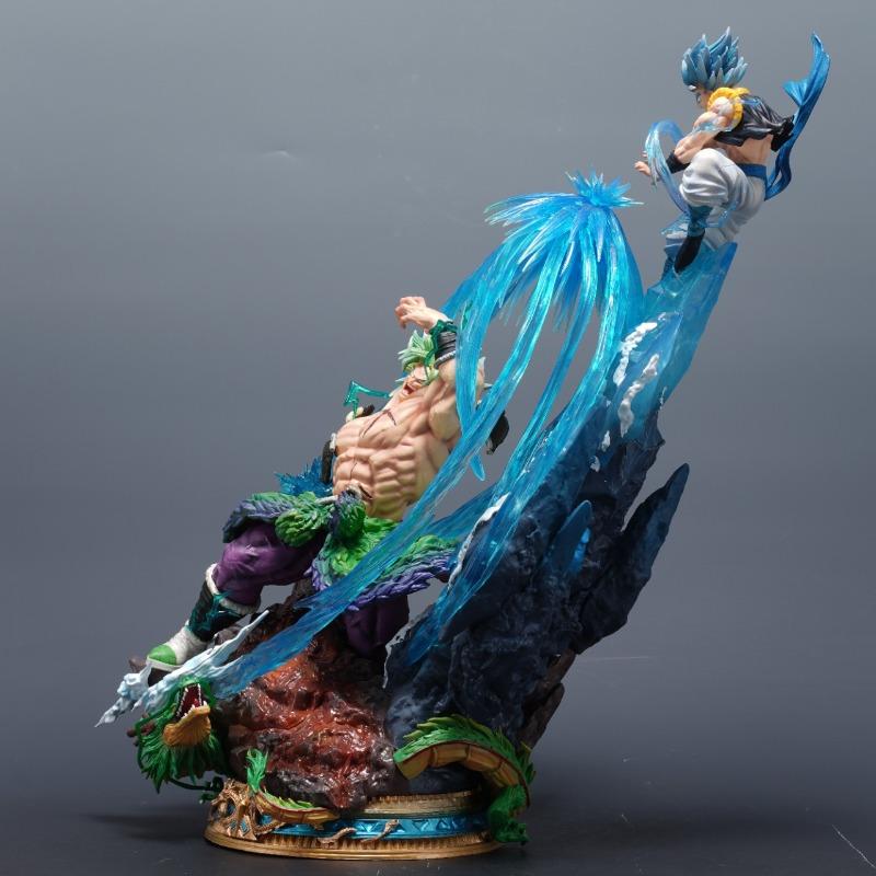 20cm Dragon Ball Z Anime Character Broly vs. Gogeta Collectible Toy Desktop Decoration Model PVC Statue Doll Ornaments