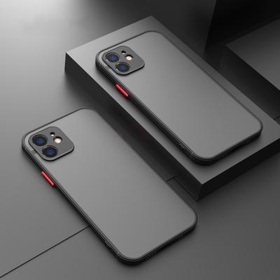 Роскошный силиконовый противоударный матовый чехол для телефона iPhone 11 12 Pro Max Mini X XS XR 7 8 Plus SE 2020, ультратонкий прозрачный чехол