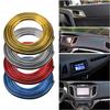 5 м/шт. универсальный DIY стайлинг автомобиля гибкая внутренняя отделка молдинг полоски авто наклейка на край двери авто хромированная декоративная отделка