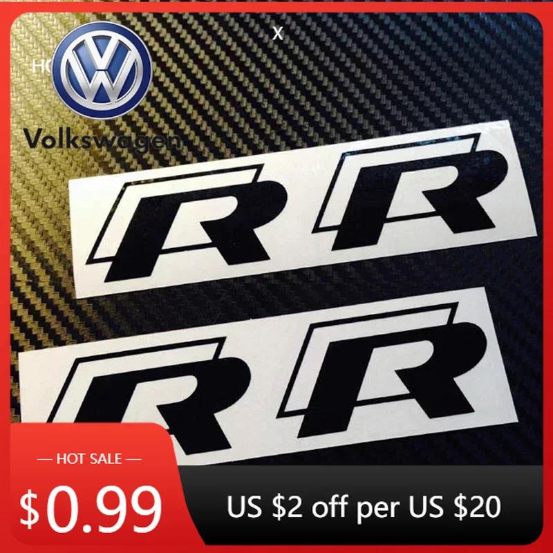 LMN1 2026 Hot VOLKSWAGEN 4Pcs Car Brake Caliper Vinyl Stickers for Volkswagen VW Rline R Line Golf 3 5 7 Polo Passat GTI Bora Jetta V