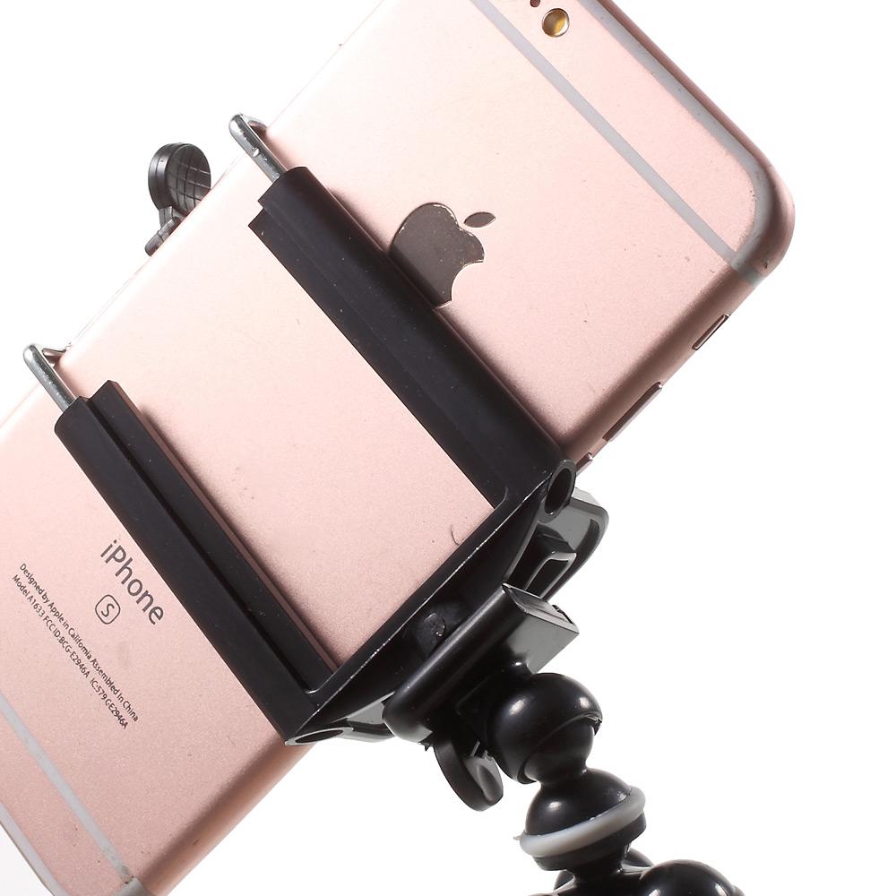 5122+T21 Гибкий настольный штатив Octopus Stand с зажимом для мобильного телефона 5,5-8 см