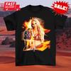 Фирменная футболка Charlotte Flair 'Signature Fire', короткий рукав, классическая черная, S-5XL, ND1491, унисекс