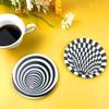 3D Creative DIY Round Geometric Spiral Coaster Silicone Mold New Concrete Resin Epoxy Resin Molds 2023