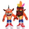 Игрушка Плюшевая Crash Bandicoot Мягкая Игрушка Мультяшный Волк Aku Aku Плюшевая Кукла Подарок на День Рождения Хэллоуин Рождество для Детей