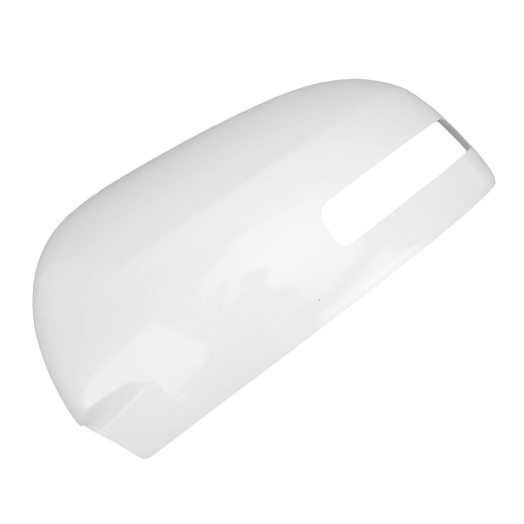 White Rearview Mirror Cover Cap With Turn Signal Hole Protective ABS Side Door Wing Mirror Cap Trim Replacement for