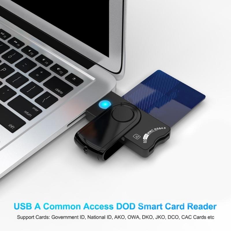 USB3.0 Card Reader for SDTF SIMs IDs IC Cards Fast Speed Compatibility with Win