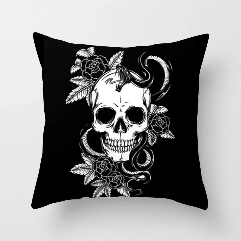 Black Geometric Pattern Pillowcase Office Living Room Home Pillowcase Car Ornaments