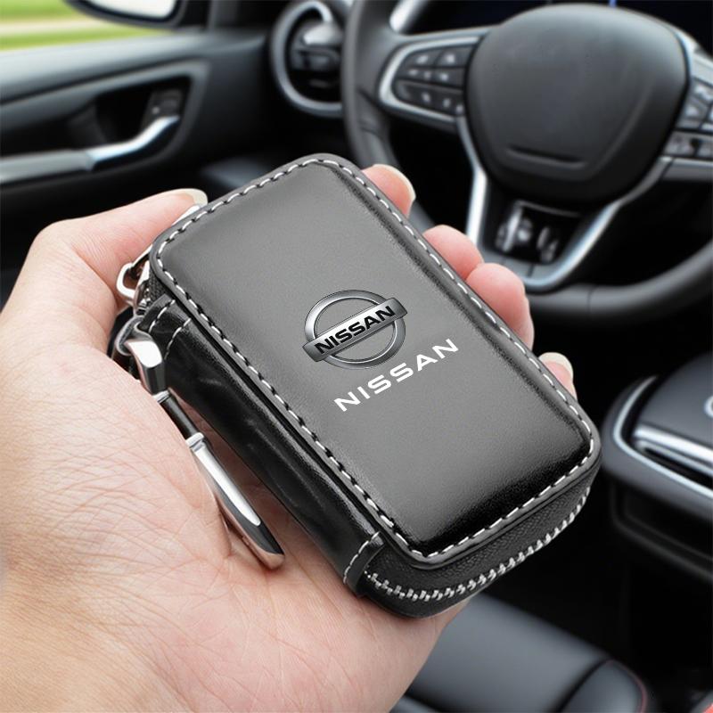 CHLFZY1 Leather Car Key Case Key Full Cover for Nissan X-Trail Qashqai Juke Leaf Micra NOTE Patrol Pulsar NISMO car Accessories
