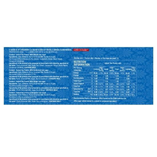 Girnar Instant Premix Chai - Variety Pack (15 Sachets)