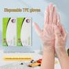 Thickened Transparent TPE Disposable Gloves for Food Grade Baking, Catering, and Housework