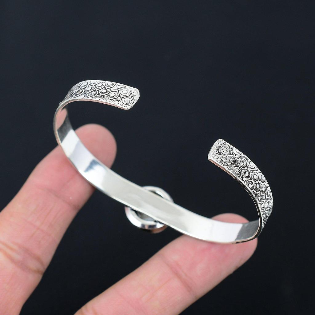 День дочерей Распродажа Овальный браслет-манжета из раковины глаз Шивы, драгоценного камня, ювелирное изделие из стерлингового серебра