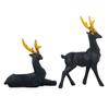New Handcrafts Deer Family Set of 2 Showpiece for Home Decor Decorative Animal Statue Figurines for Home Decor Gift Decorative