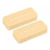 Крышка звукоснимателя uxcell Guitar Pickup Cover Double Coil Pickup Plastic Closed Shell для электрогитары 50 мм 52 мм Pole P90 Cream 2 шт.