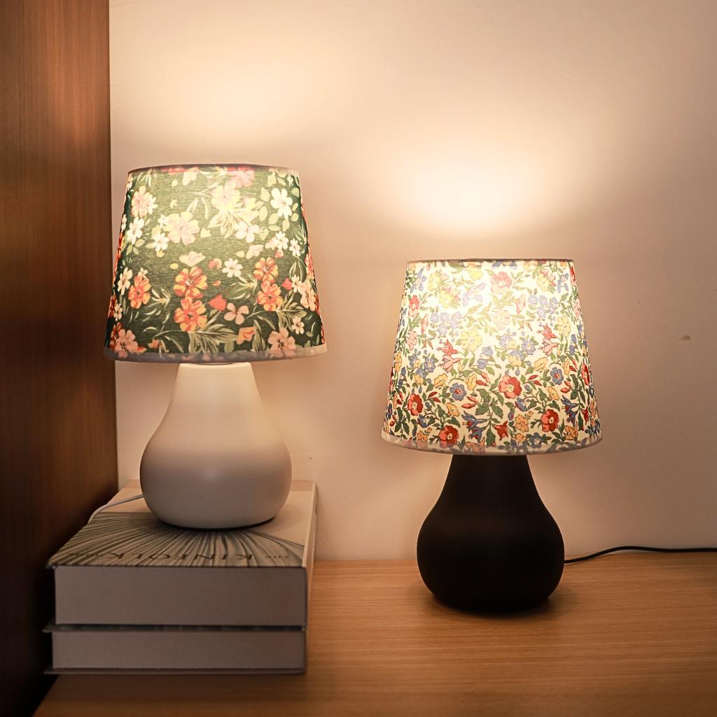 Минималистичная тканевая настольная лампа с теплым светом, USB-переключатель, прикроватная лампа для спальни, украшение для гостиной и кабинета