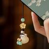 Креативный ручной работы мешочек для денег из Бодхи, подвеска-цепочка для мобильного телефона, брелок для ключей автомобиля, мешочек-амулет для привлечения богатства