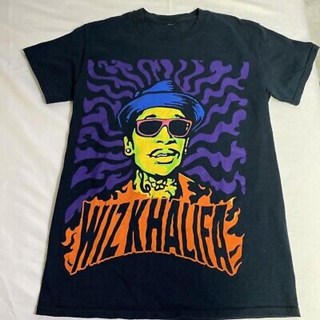 Винтажная футболка Wiz Khalifa Рэпер Унисекс Концертный S до 5XL