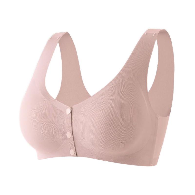 Новое креативное нижнее белье с пряжкой спереди, большой эластичный жилет со вставками для женщин среднего и пожилого возраста, большой бюстгальтер без стальной оправы