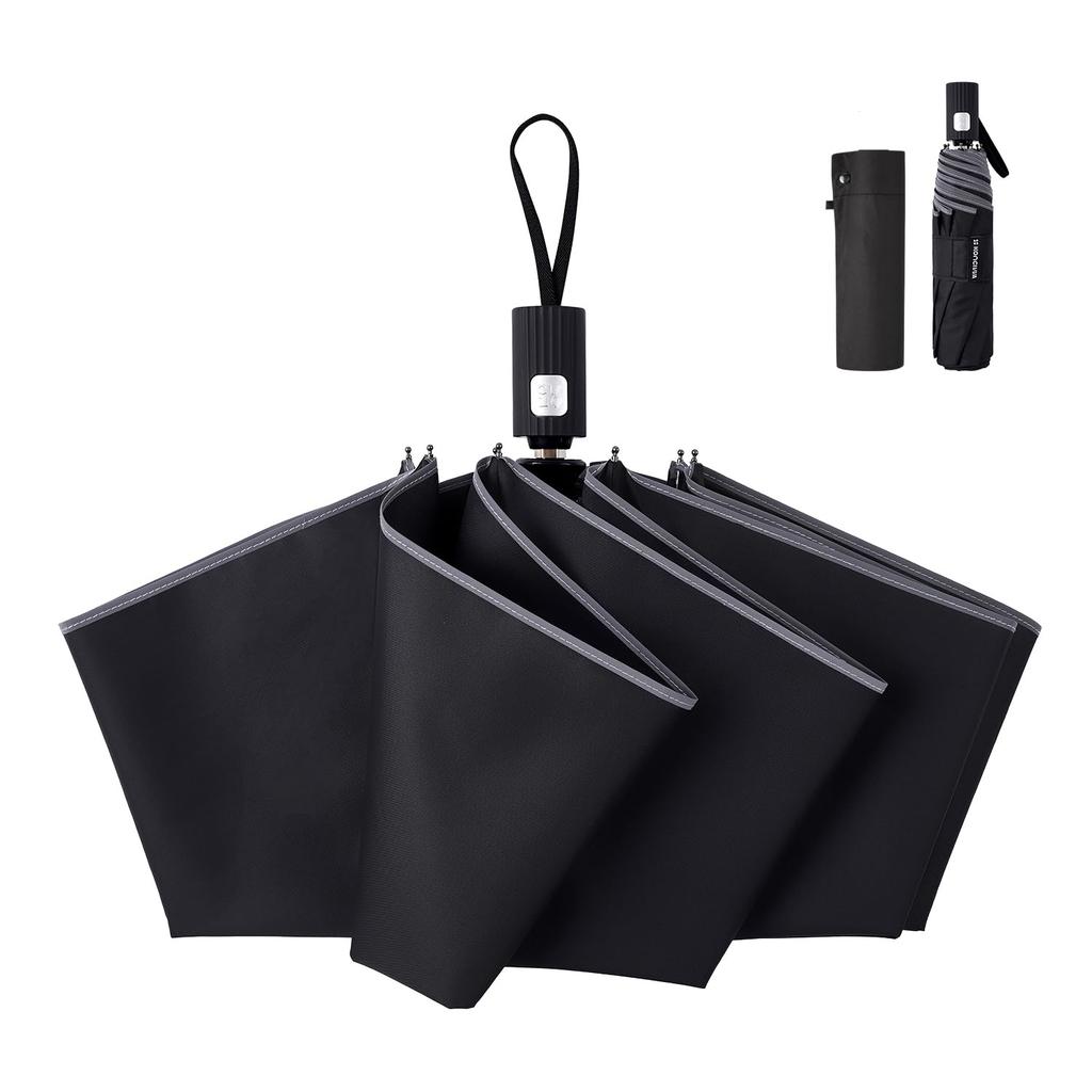 Shape Memory Folding Umbrella That Folds In 3 8 Automatic Automatic Folding Folding Water Quick Strong Wind Easy To Carry Umbrella, Seconds,