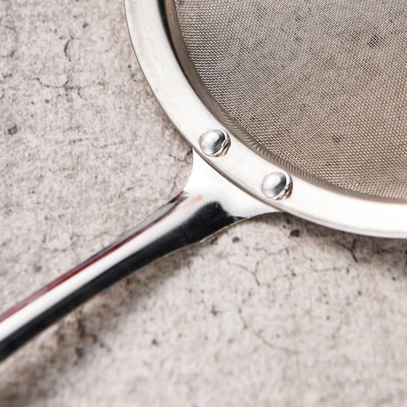 Дуршлаг для масла из нержавеющей стали с длинной ручкой, ложка, дуршлаг с мелкой сеткой, кухонный инструмент