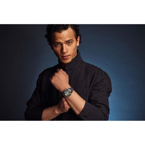 Citizen Marvel Men's Avengers Eco-Drive Watch, 42.5mm Silver-Tone Stainless Steel Case and Bracelet with Art Dial (AW2080-64W), Silver, 5 1/2 Inches,