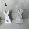 Пасхальная серия Милая свеча в виде кролика Силиконовая форма Гипс Автомобильный ароматизатор Расширяющаяся гипсовая форма для декорации Форма для пасхальной ароматерапевтической свечи