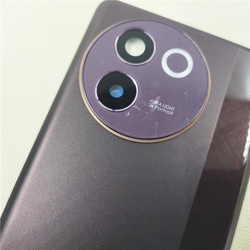 Задняя крышка батарейного отсека для Vivo V30e Задний корпус с объективом камеры Запасные части для ремонта