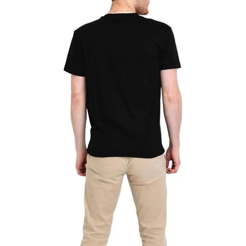 Calvin Klein T-Shirts Men's Black Crew Neck Moderate Straight Fit (Unisex) T-Shirts J30J324206 BEH