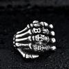 Vintage Hand Bone Hip Hop Skull Rings Gothic Punk Rings