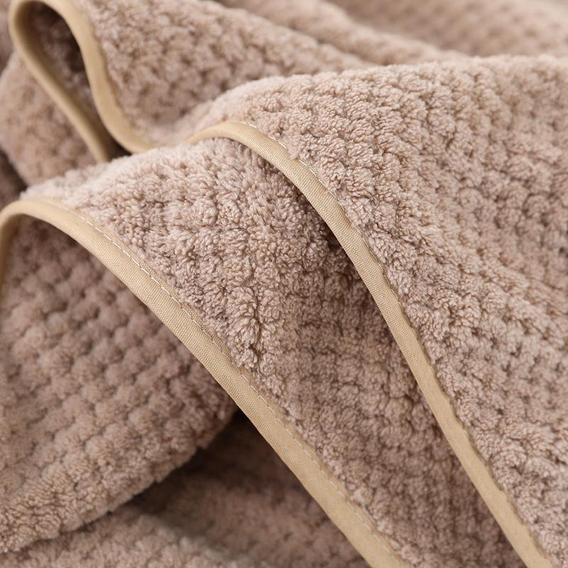 Толстое и большое бамбуковое угольное коралловое бархатное банное полотенце для взрослых, мягкое впитывающее полотенце из микрофибры, бытовое банное полотенце