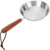 Wooden Handle Omelette Pan Oven Safe Cooking Pan Easy To Clean Open Skillet  Kitchen