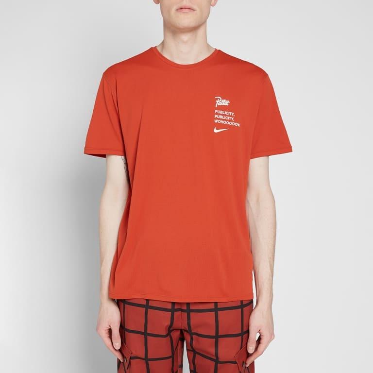 Nike x Patta T-Shirt 'Dragon Red White' Men's AH6490-630